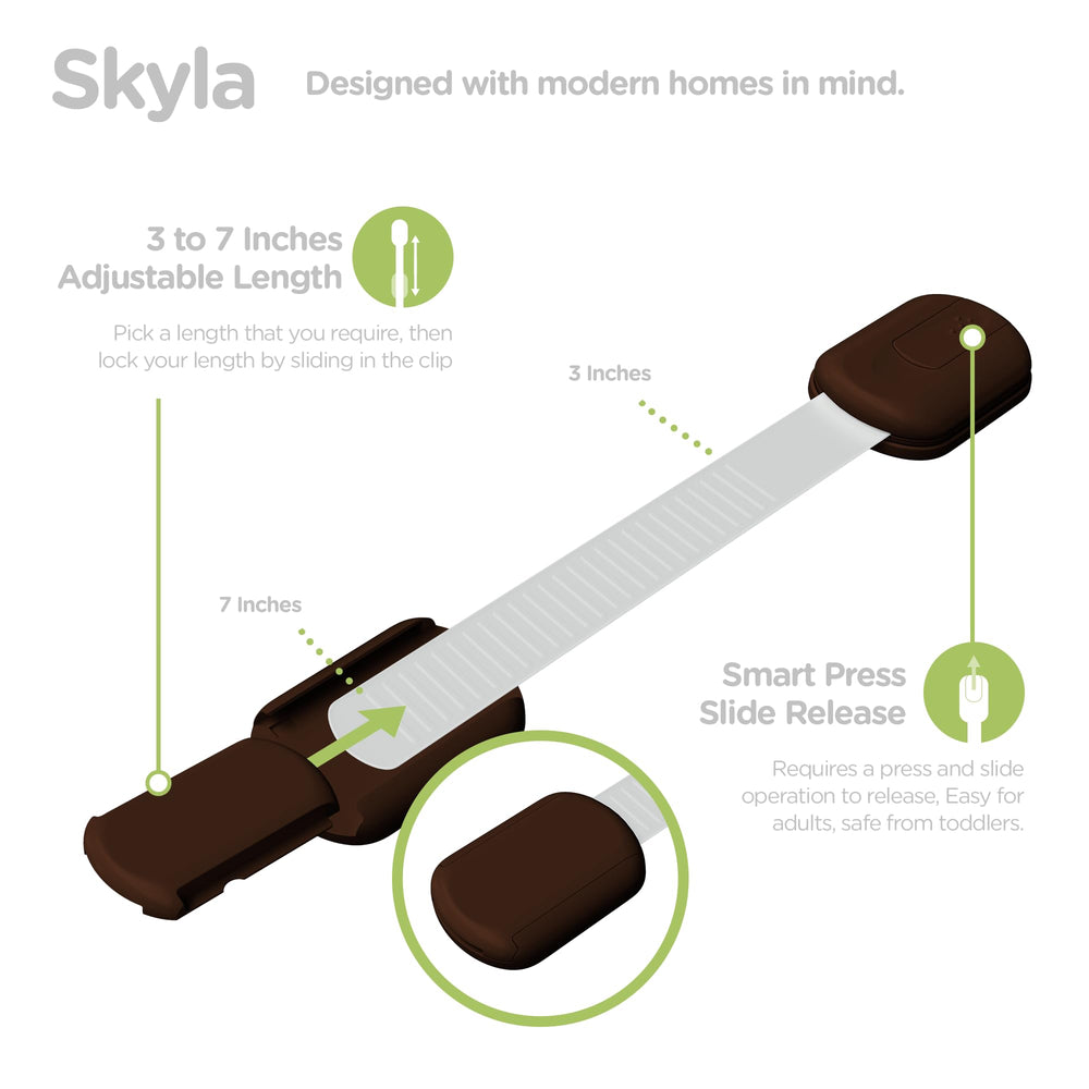 Skyla Homes Baby Locks kitchen installation example for secure storage.