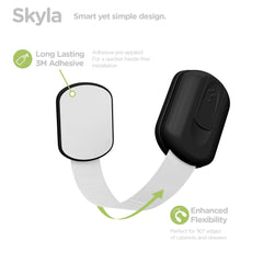 Skyla Homes Baby Locks oven-door-lock adds kitchen safety.
