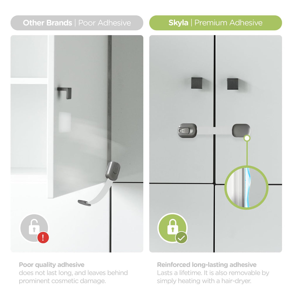 Skyla Homes multi-purpose lock fits ovens, drawers, and furniture