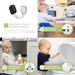 Skyla Homes multi-purpose lock with flexible strap fits around drawers and appliances