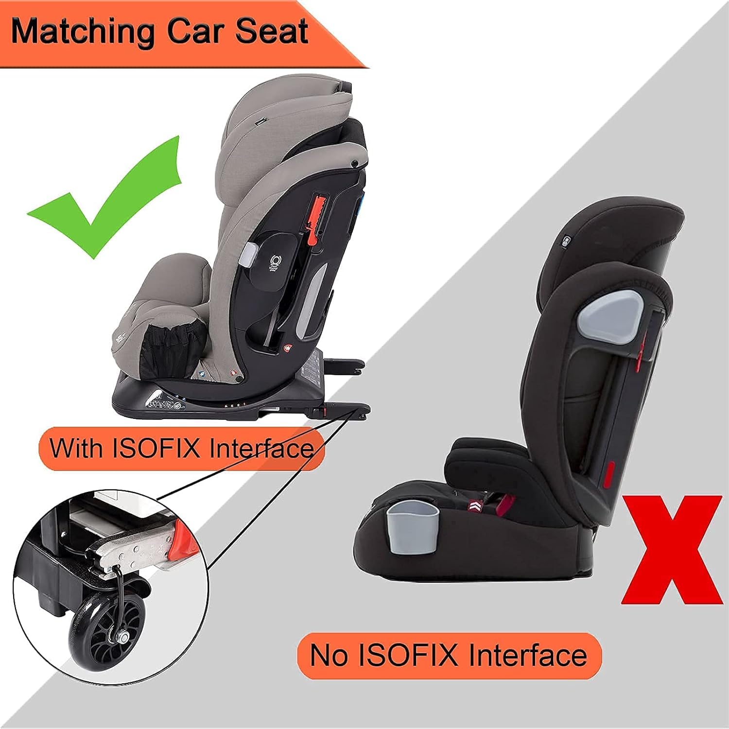 SkylarkJoy car-seat-trolley-70-pounds-capacity handles larger seats and kids.