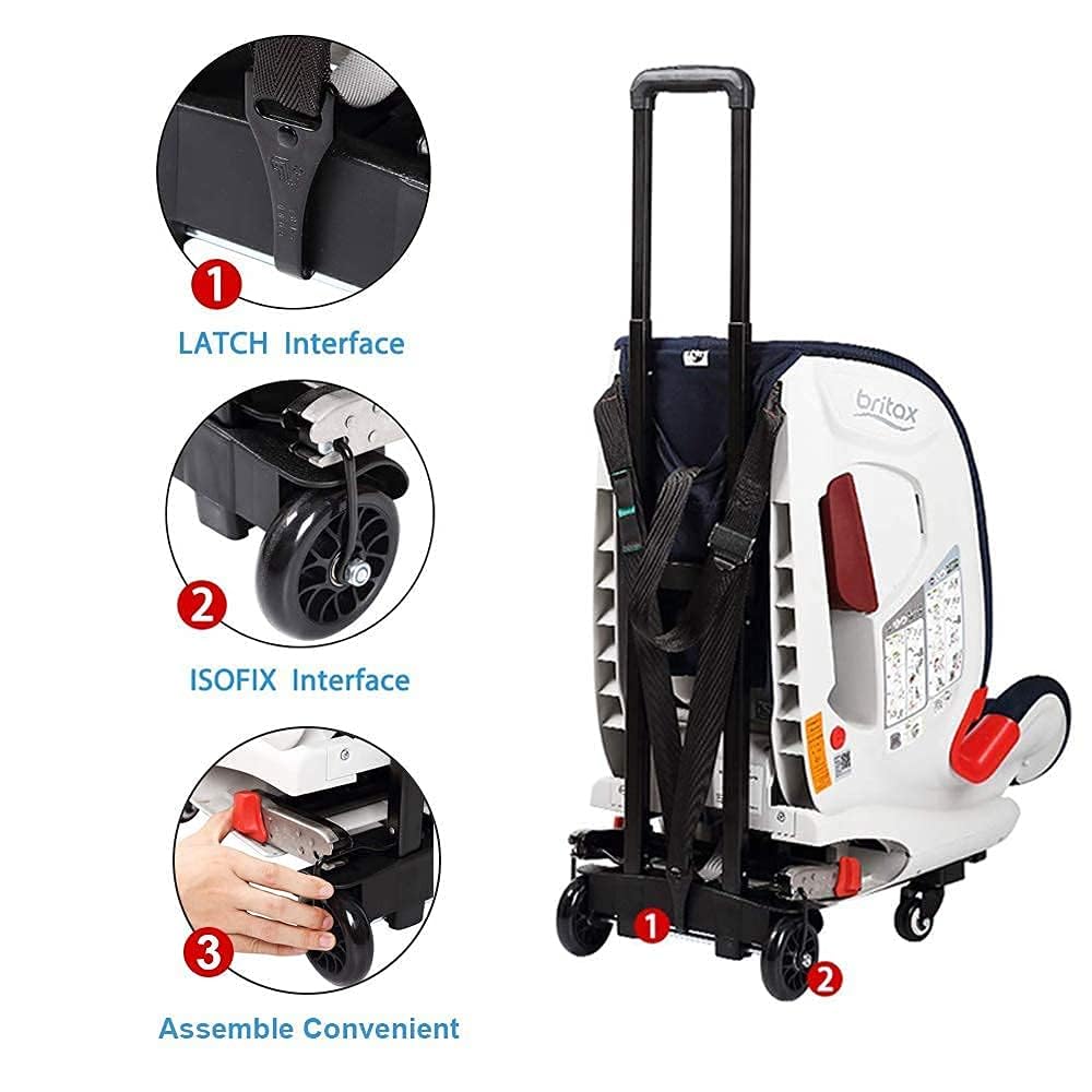 SkylarkJoy car-seat-trolley-airport-roller enables smooth movement through crowded terminals.