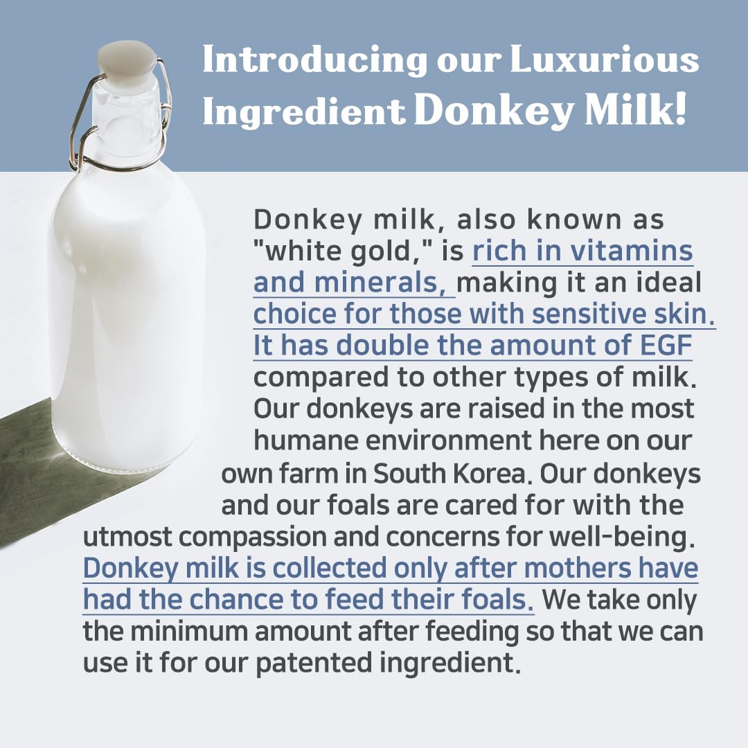 SKYMILK Donkey Milk ingredient closeup hints nourishing skin renewal