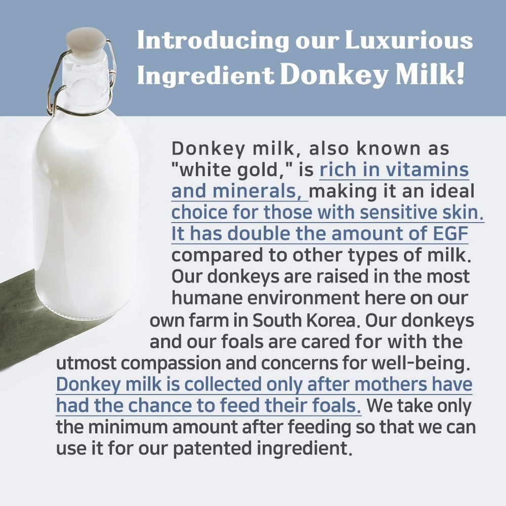 SKYMILK Donkey Milk ingredient closeup hints nourishing skin renewal