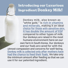 SKYMILK Donkey Milk ingredient closeup hints nourishing skin renewal