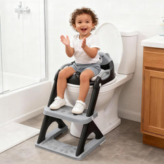 SKYROKU potty seat assembly guide showing quick height adjustment