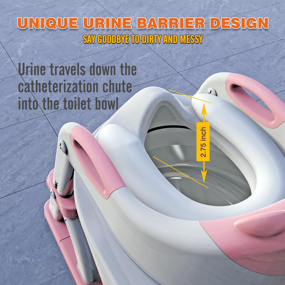 SKYROKU potty seat soft cushion provides cozy warmth in winter.