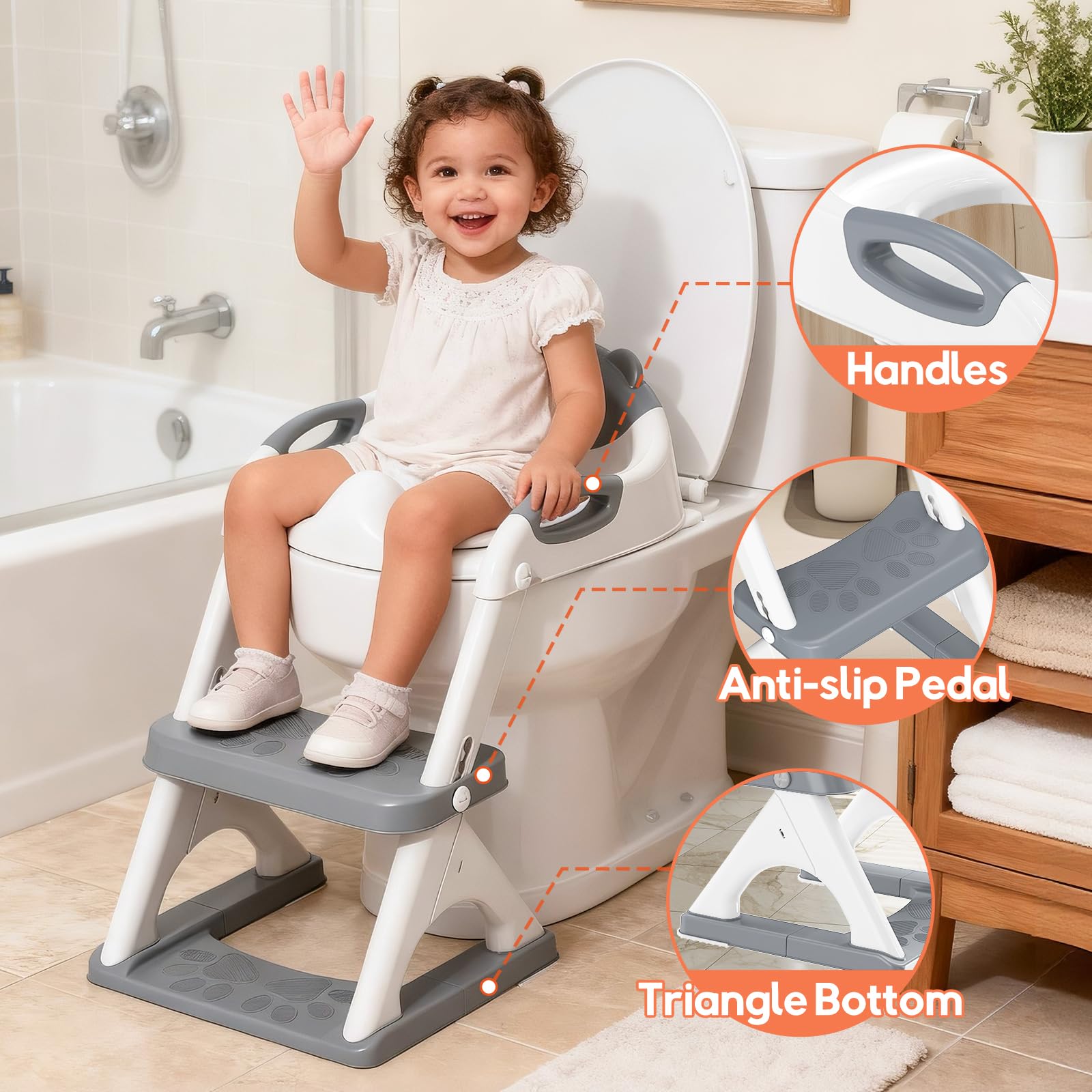 SKYROKU seat supports 200lbs, offering durable longevity as kids grow.