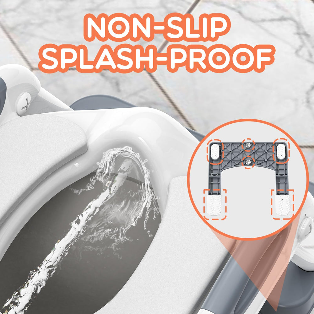 SKYROKU wide-base stability emphasizes wobble-free use for confident potty sessions.