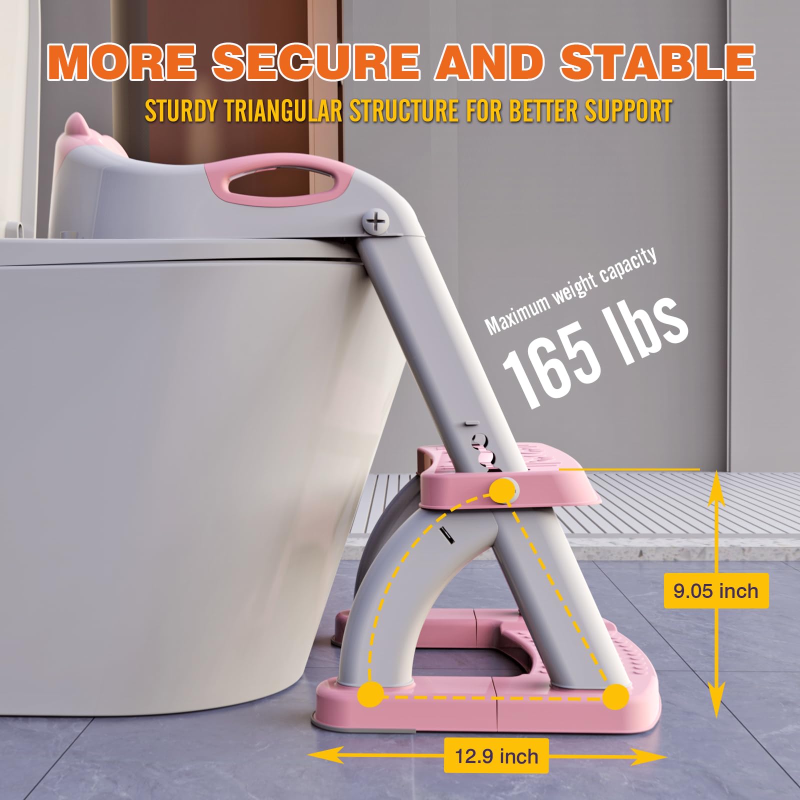 SKYROKU potty seat wipe-clean surface cleans in seconds.