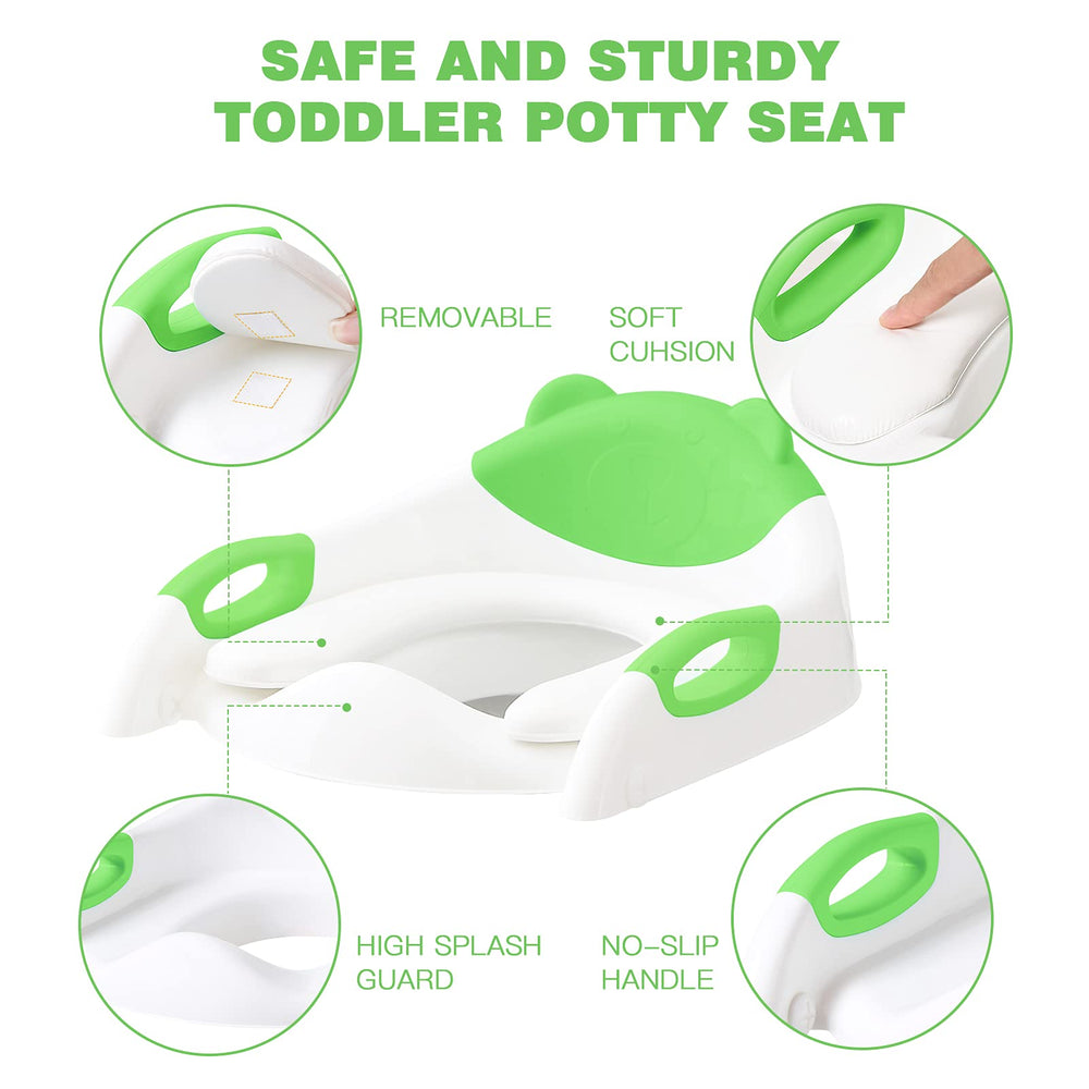 SKYROKU potty training seat detachable cushion for quick cleaning.