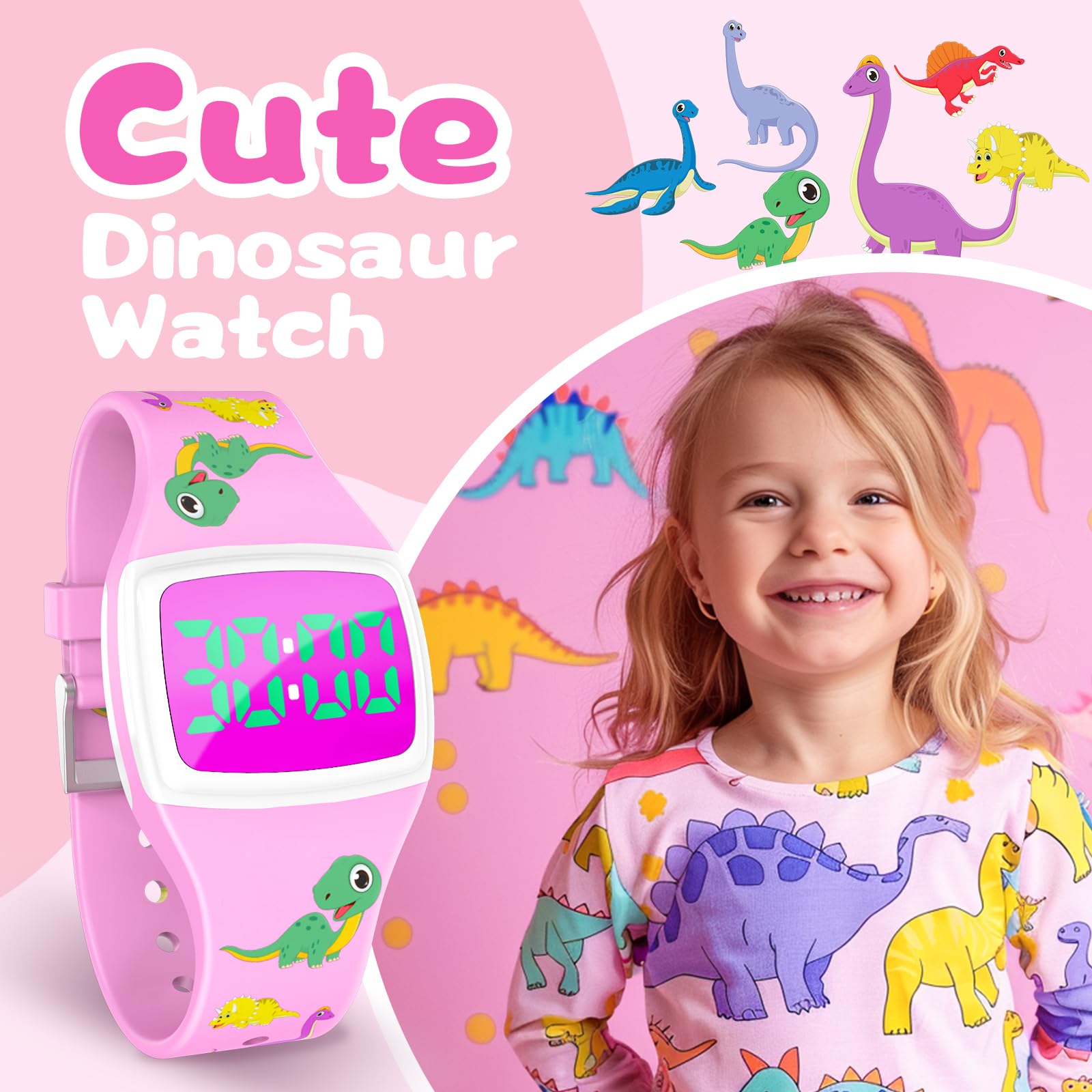 Skyroku Potty Watch splash-resistant design withstands daily play.
