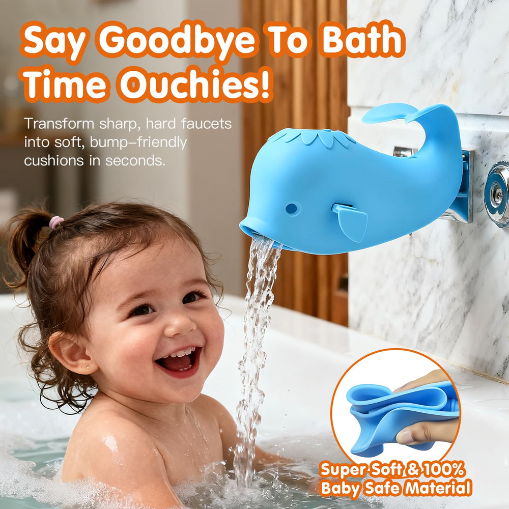 Skyroku soft spout cover with whale design cushions bumps and adds fun