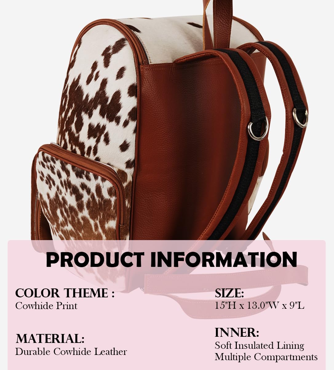 Skyseller maternity leather travel backpack ready for weekend trips