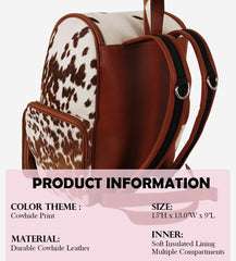 Skyseller maternity leather travel backpack ready for weekend trips