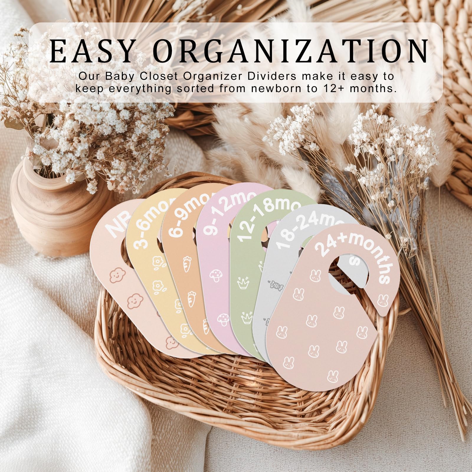 slapaflife baby closet dividers fit most nursery furniture for versatile closet organization.