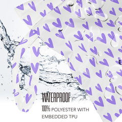 Sldpngo wet bag purple heart pattern adds stylish travel flair