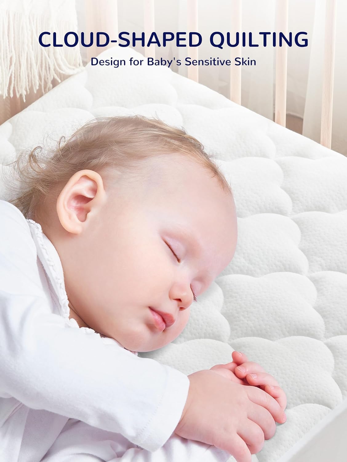 SLEEP ZONE easy-care image shows machine-wash and dry-safe care