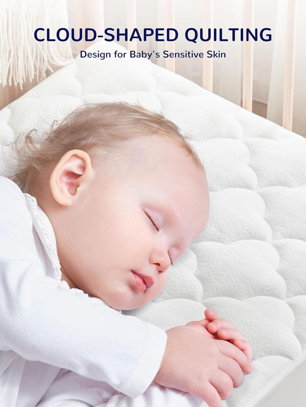 SLEEP ZONE easy-care image shows machine-wash and dry-safe care