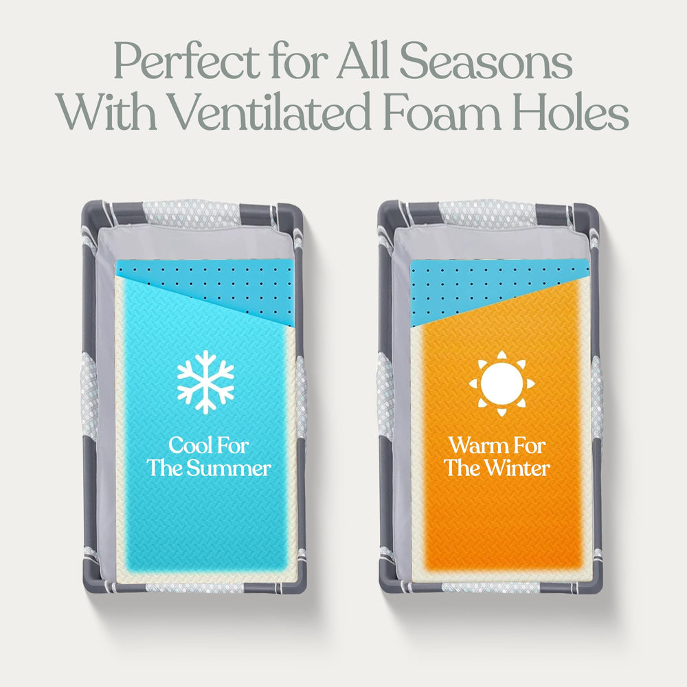 Sleepah CertiPUR-US foam close-up highlights safety-conscious, durable materials.