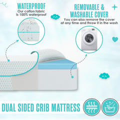 Sleepah cooling-gel memory foam layer for better airflow.