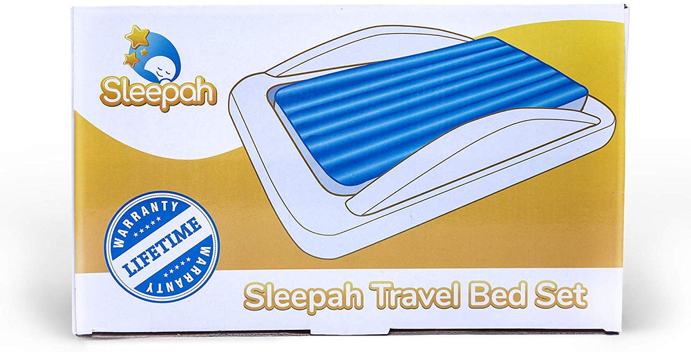 Sleepah 300 lb weight capacity supports growing kids on coral bed.