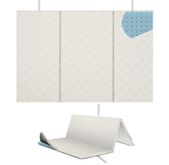 Sleepah pack-n-play mattress cover in a playpen offers a safe, snug sleeping surface.