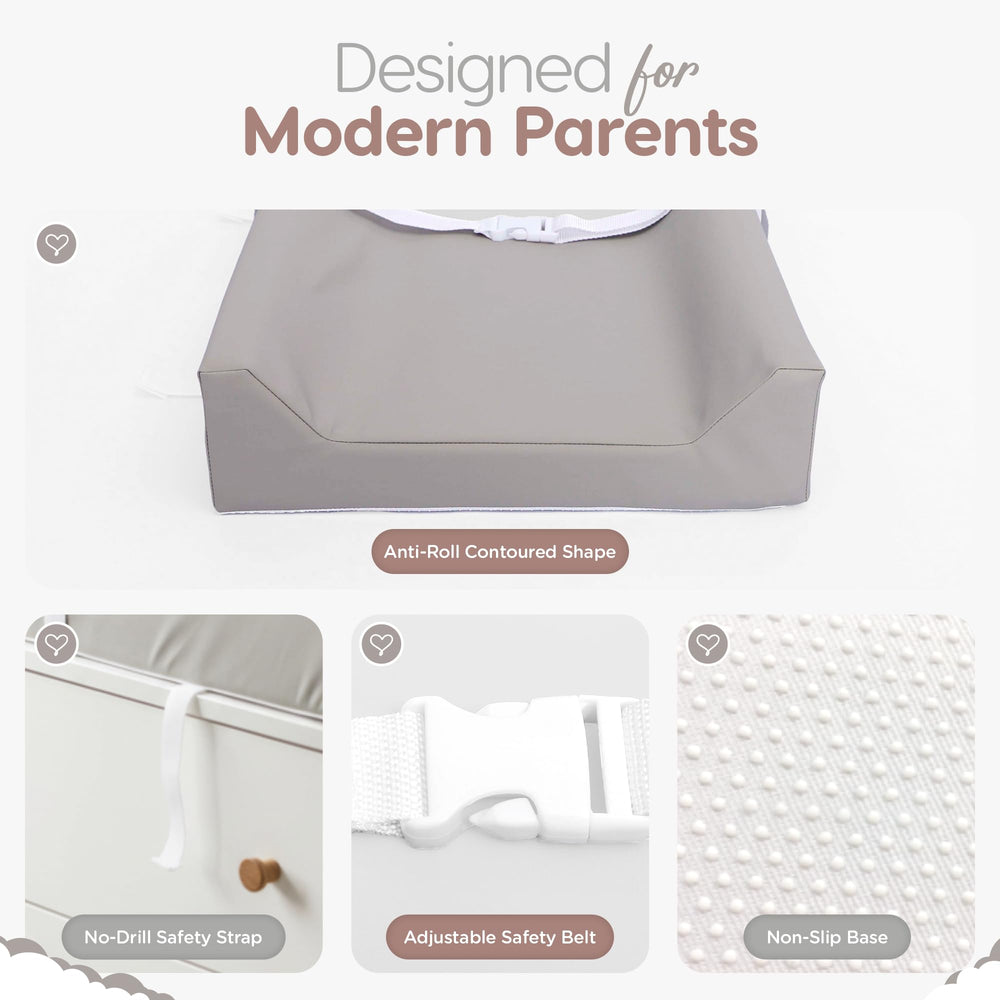 Sleepah breathable surface promotes a cooler, comfortable change experience.