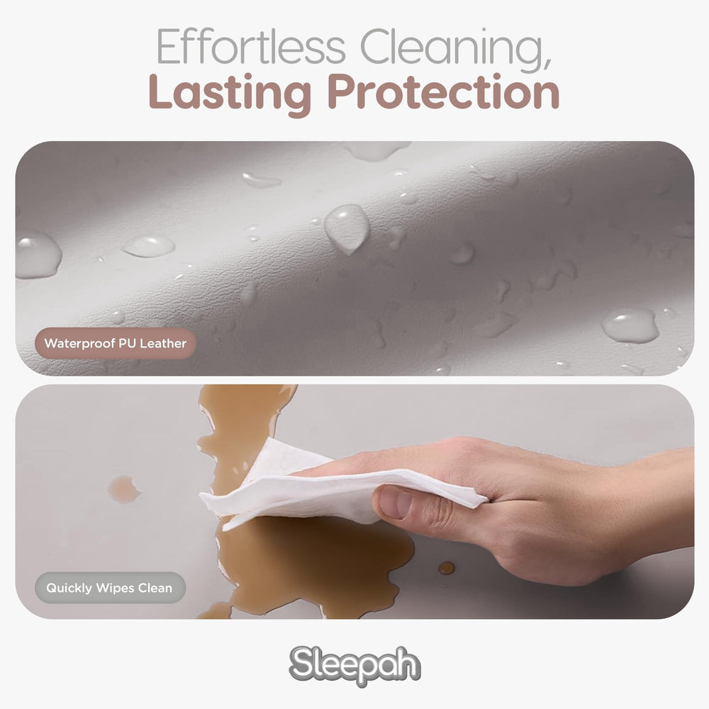 Sleepah changing pad showing removable cover ready for machine washing.