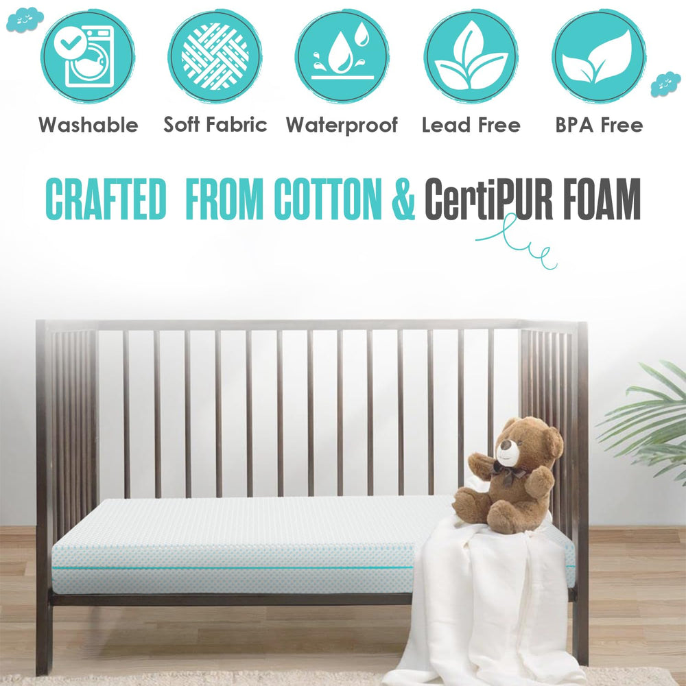 Sleepah waterproof removable cover demonstrates quick cleanup.