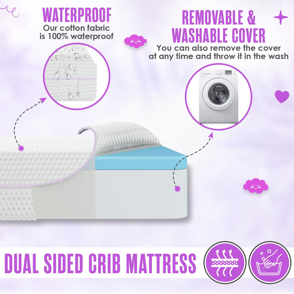 Sleepah waterproof removable cover ready for washing