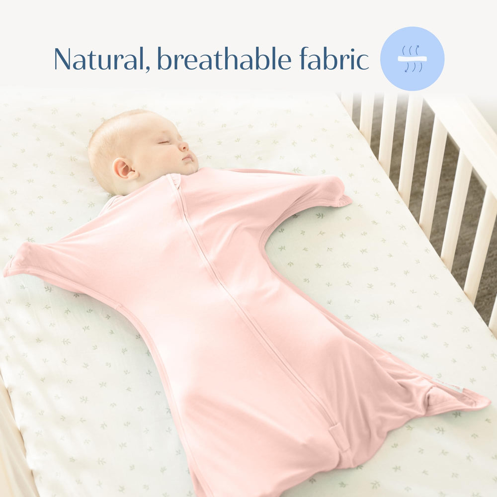 SleepingBaby Bamboo Zipadee-Zip ergonomic roomy design supports comfortable sleep.