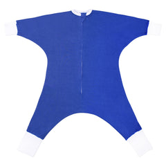 SleepingBaby Flying Squirrel toddler pajamas navy front view with zipper for easy diaper access.