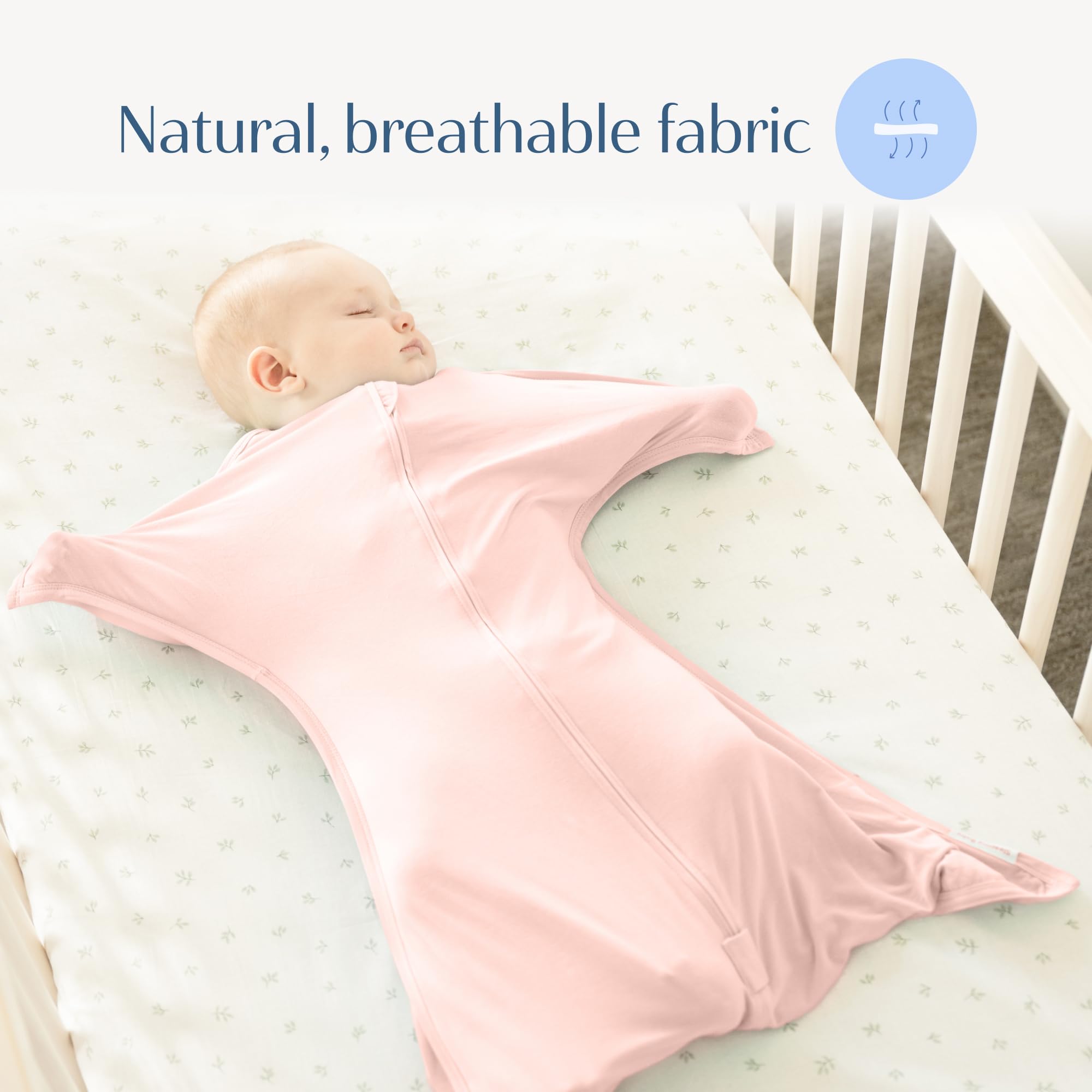 SleepingBaby night-time routine swaddle in use for calm settling.