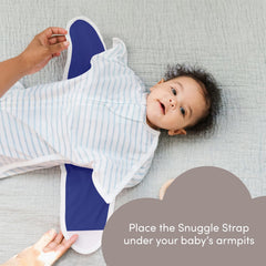SleepingBaby Snuggle Strap close-up showing breathable material for cozy comfort