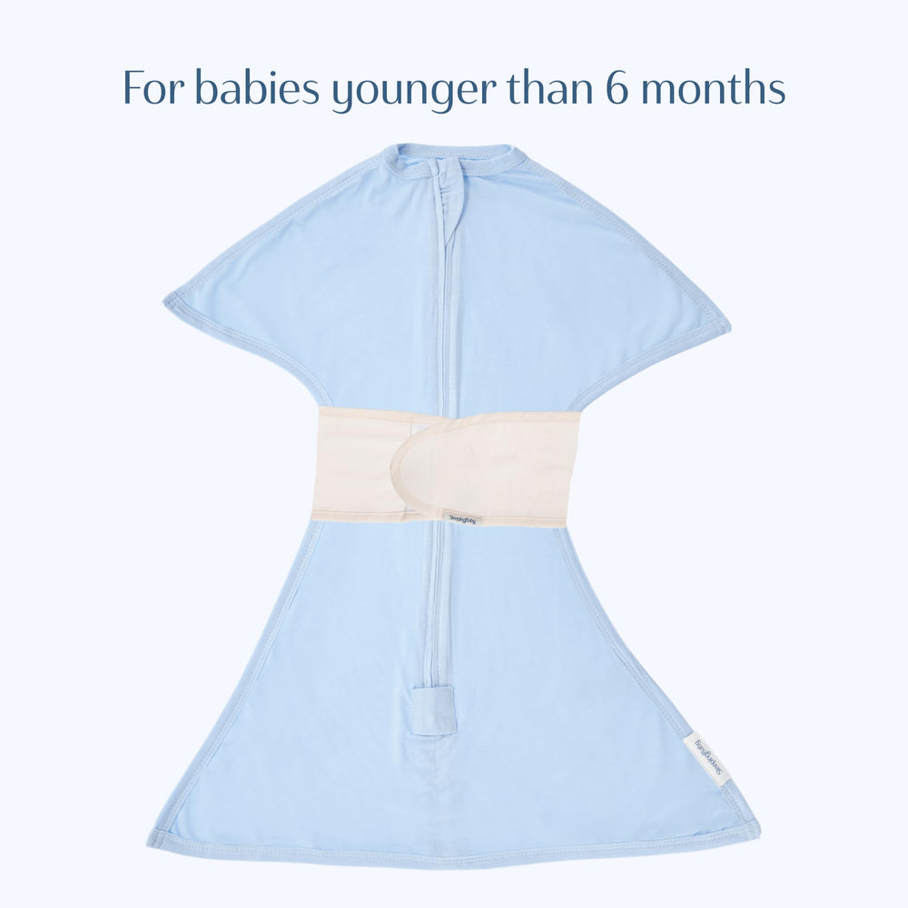 SleepingBaby Snuggle Strap shows a snug, easy-fastener for quick adjustments.