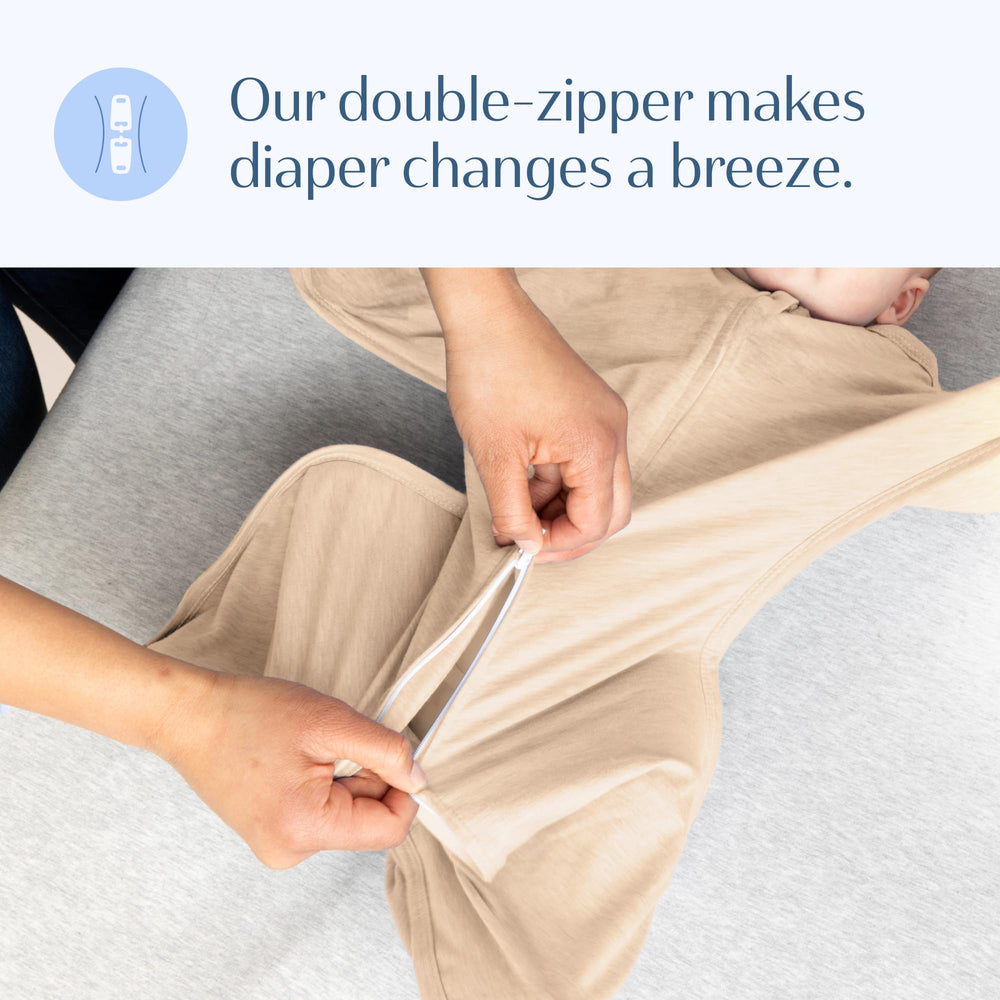 SleepingBaby Zipadee-Zip sizing guidance helps achieve the best fit.