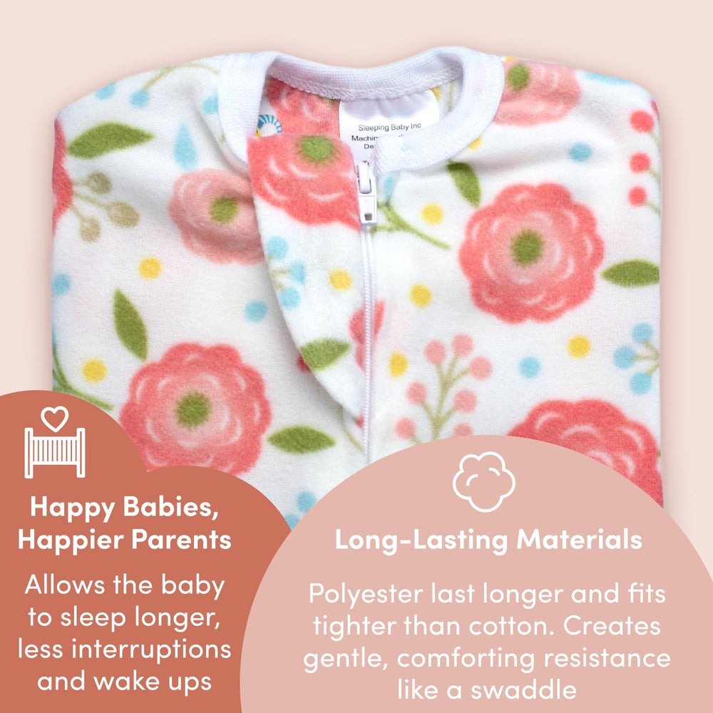 SleepingBaby Zipadee-Zip cozy fleece for warm, breathable comfort.
