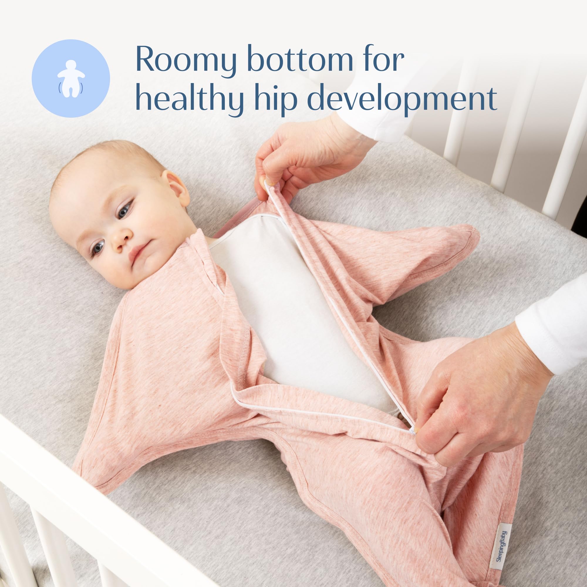 SleepingBaby Zipadee-Zip easy diaper changes without disturbing baby.