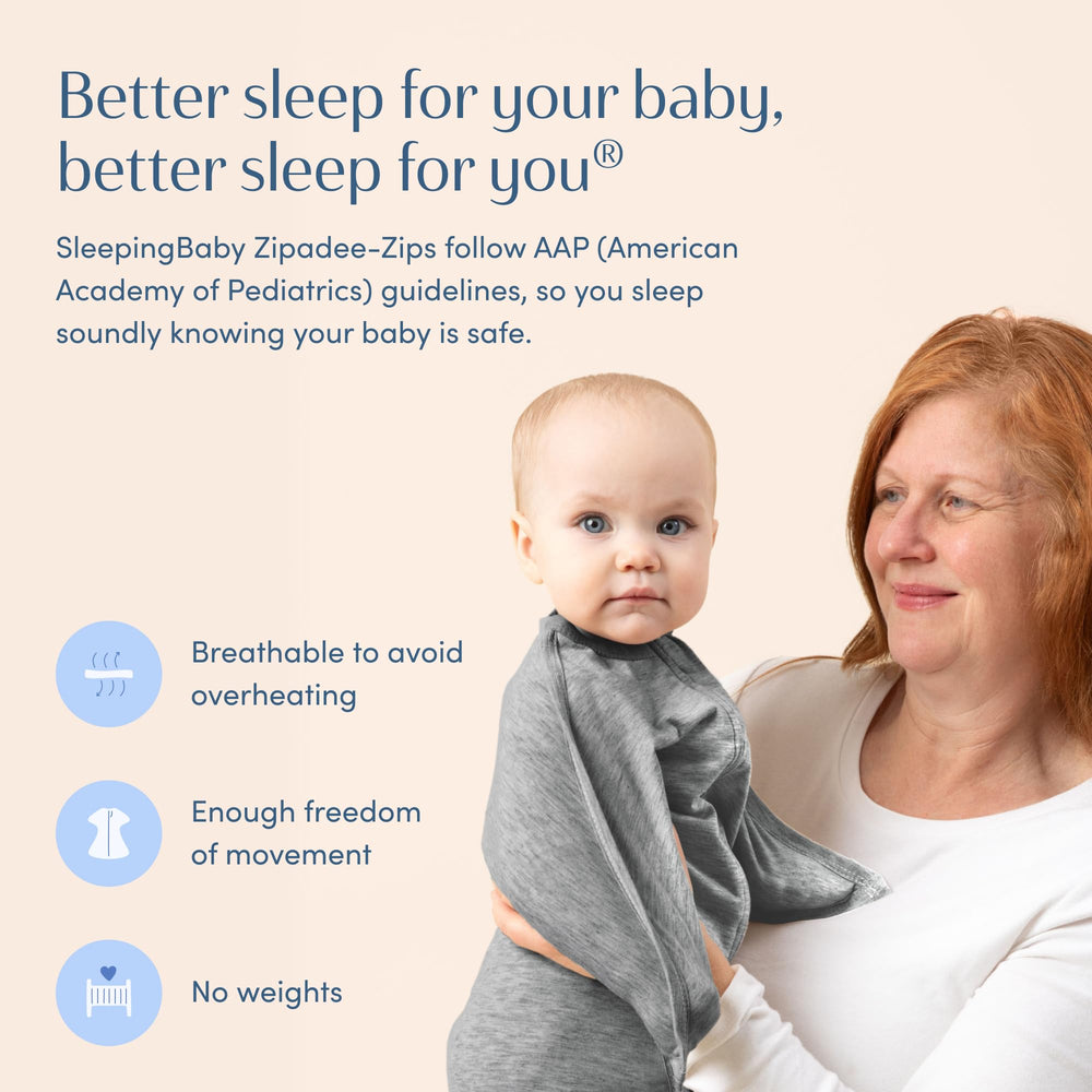 SleepingBaby Zipadee-Zip easy dress with zipper edge for changes
