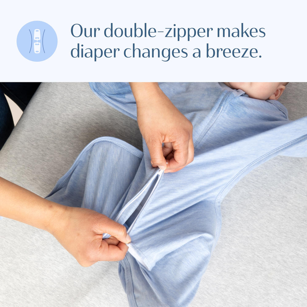 SleepingBaby Zipadee-Zip hip-friendly design supports healthy sleep posture.