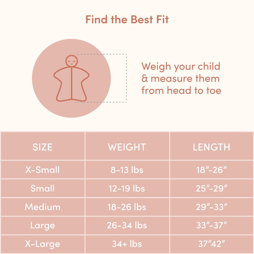SleepingBaby Zipadee-Zip large size fits 12-24 months securely