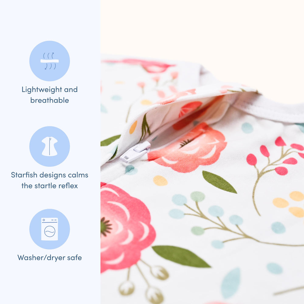 SleepingBaby Zipadee-Zip roomy fit supports natural movement during sleep and transitions.