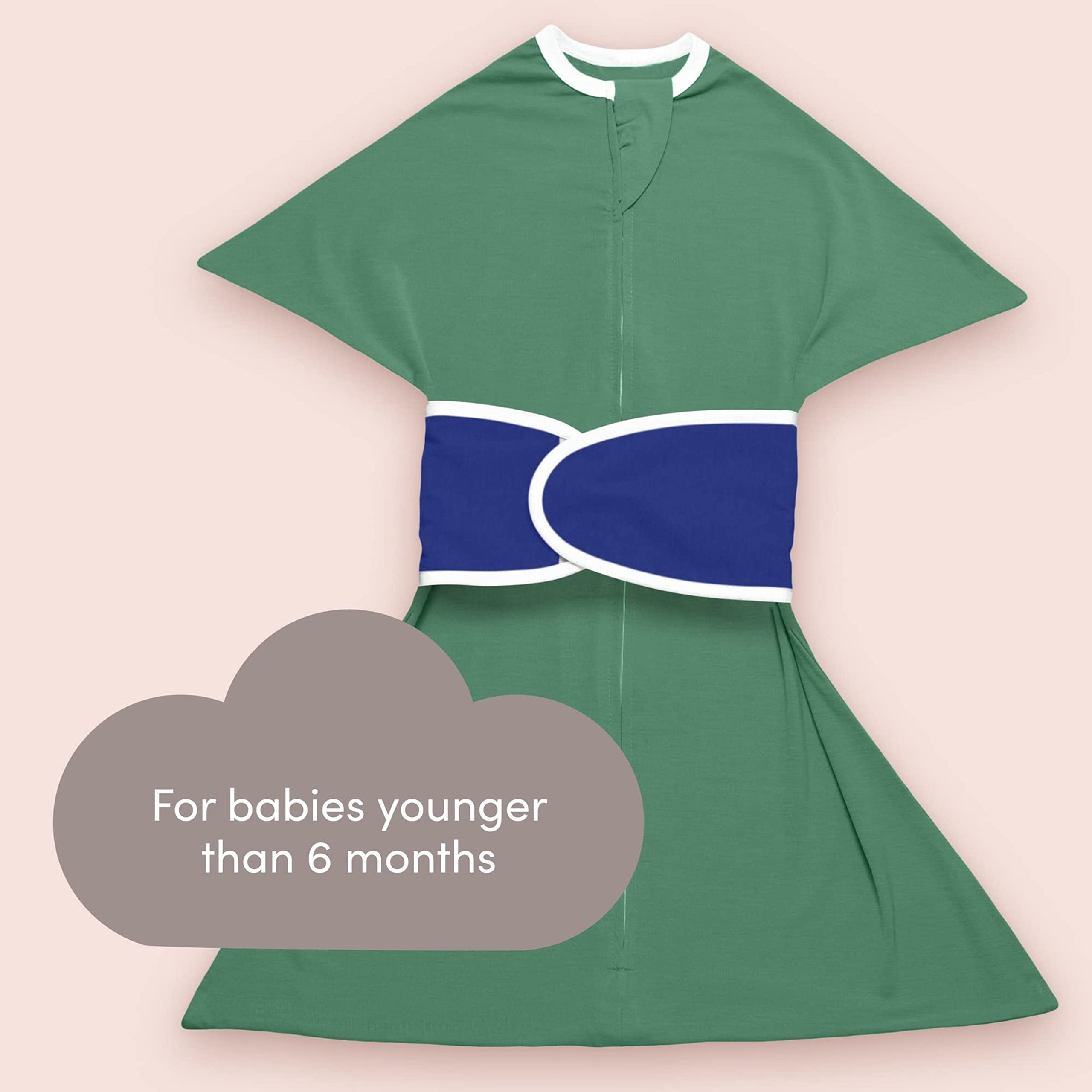 SleepingBaby Zipadee-Zip Snuggle Strap demonstrating sleep transition use