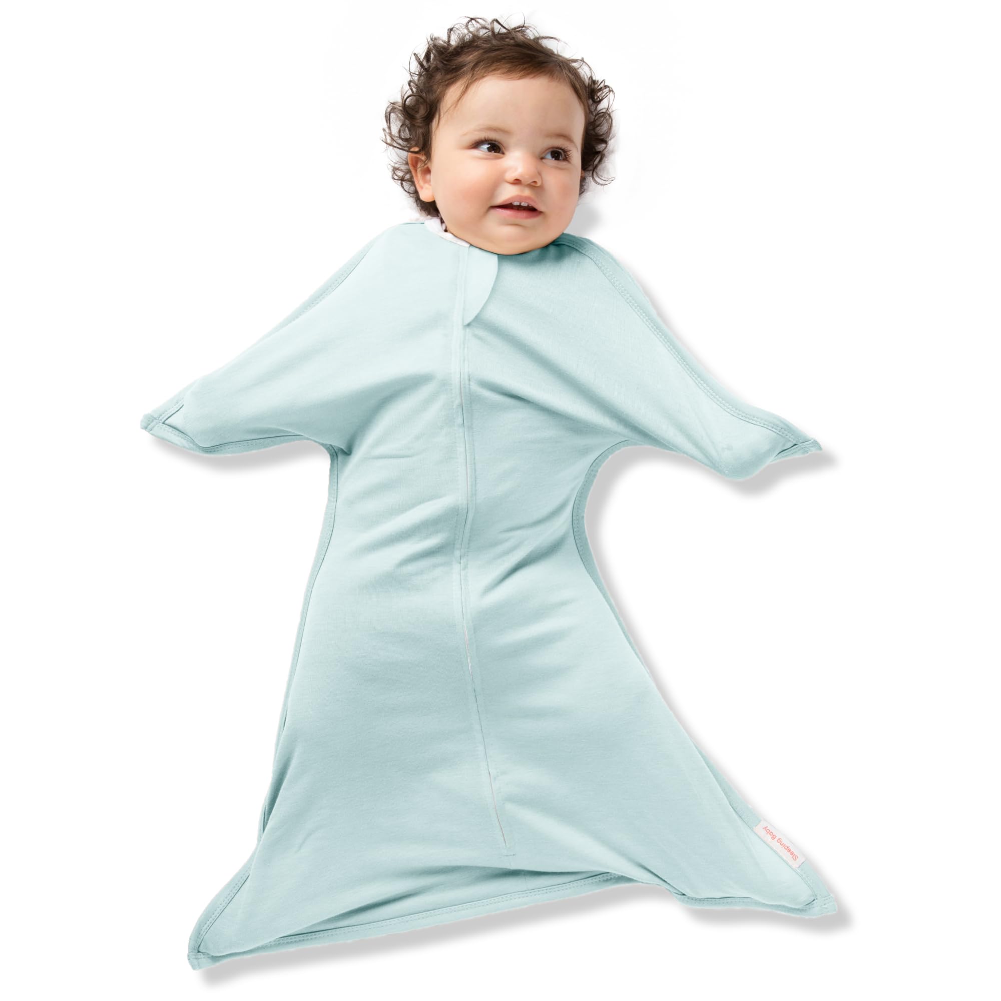 SleepingBaby Zipadee-Zip starfish design calms baby for easier sleep.