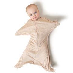 SleepingBaby Zipadee-Zip front view shows cozy wearable blanket for secure sleep