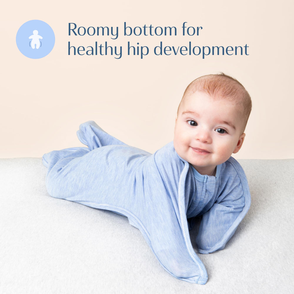 SleepingBaby Zipadee-Zip hip-room ensures natural leg movement during sleep.