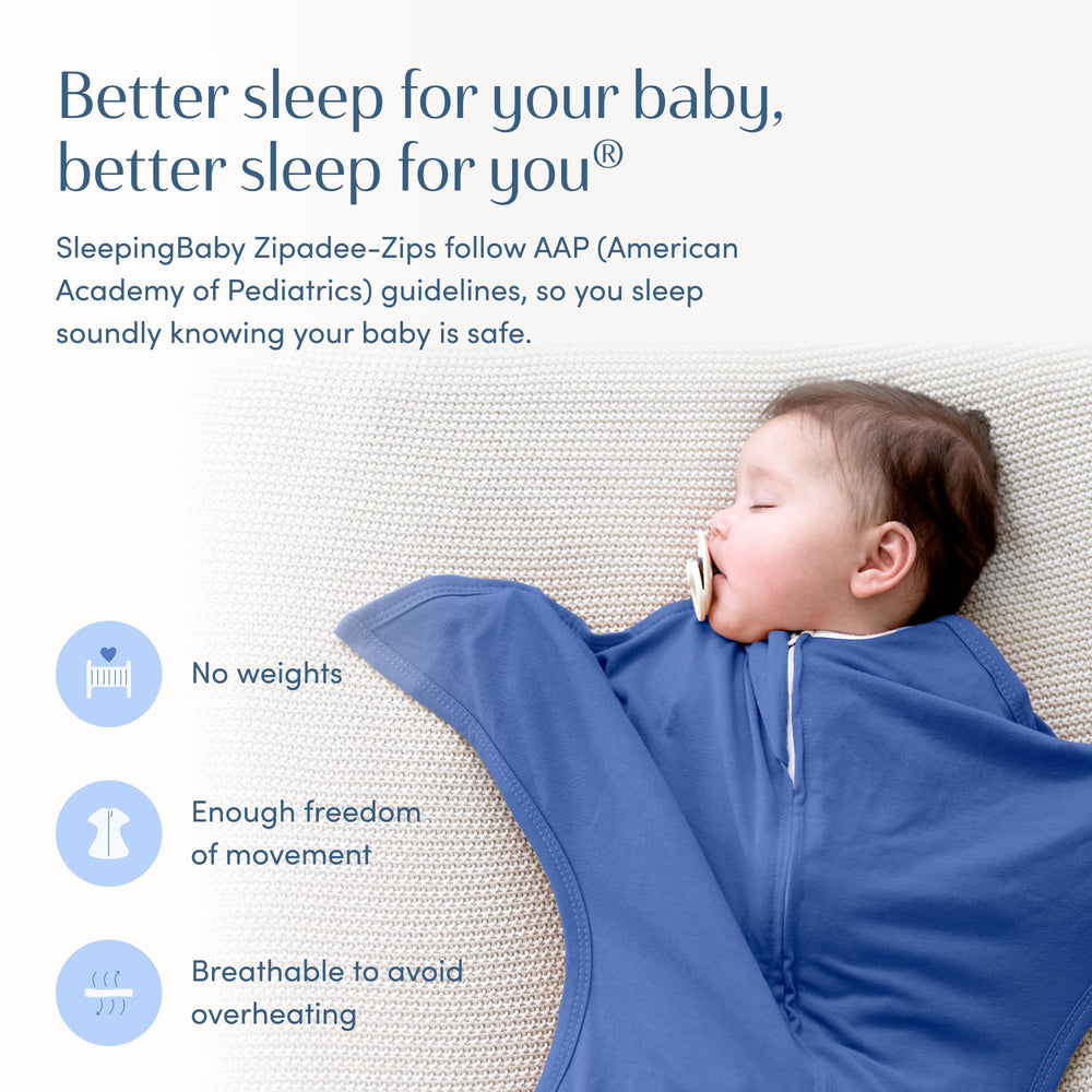 SleepingBaby Zipadee-Zip may ease startle awakenings for smoother sleep transitions