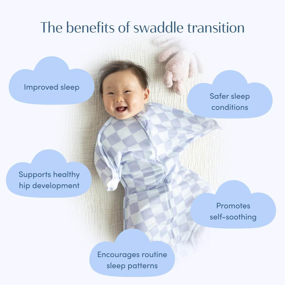 SleepingBaby Zipadee-Zip packaging shows X-Small size for 3–6 months