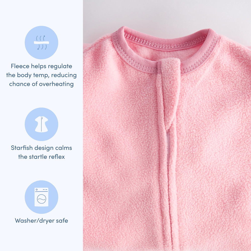 SleepingBaby Zipadee-Zip two-way zipper allows quick diaper access during changes